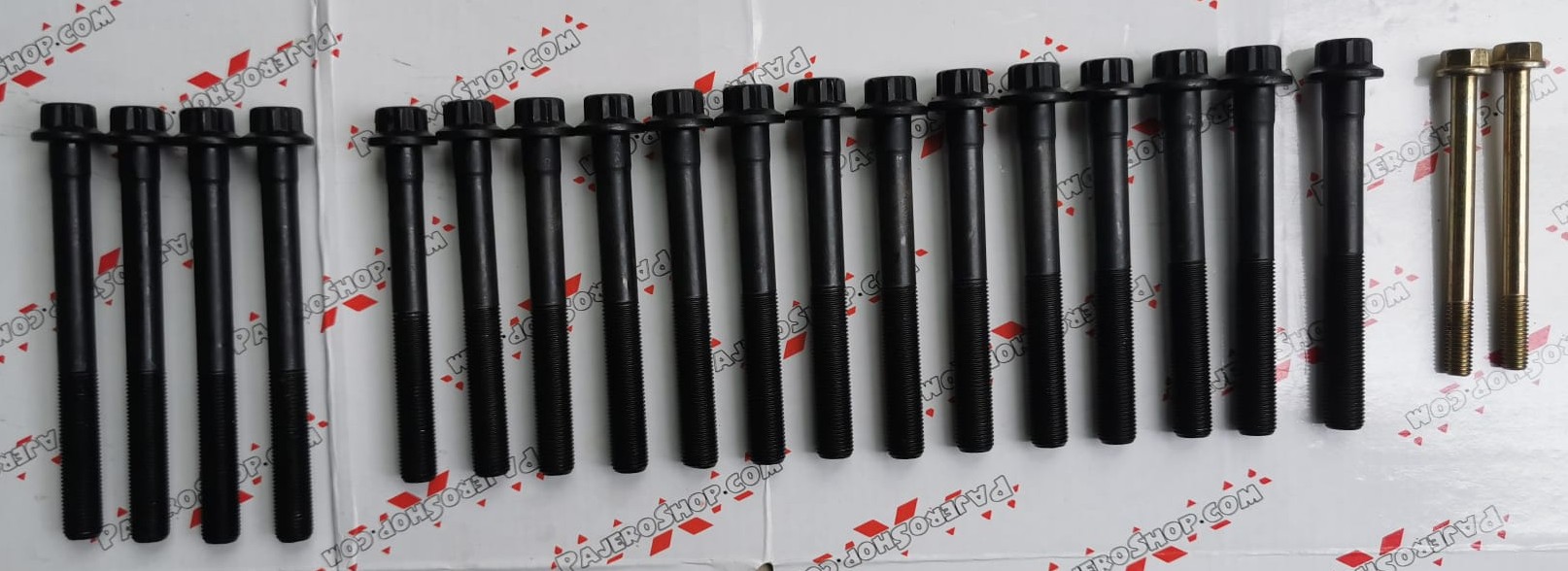 (image for) MITSUBISHI PAJERO / SHOGUN / DELICA / L200 2.8 TD 4M40 CYLINDER HEAD BOLT SET