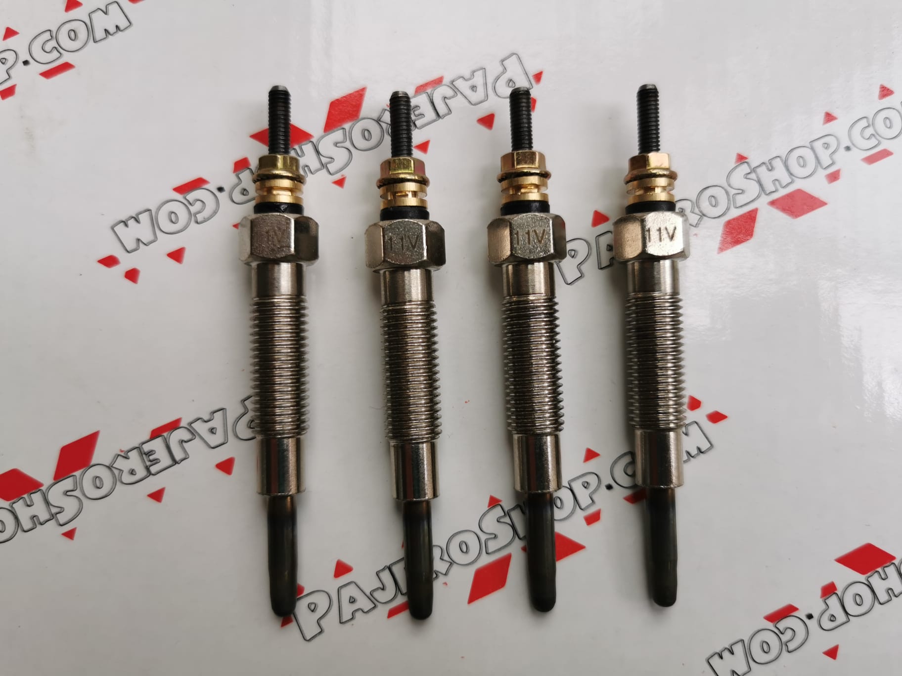 (image for) Bosch OEM Dual Coil 11V Glow Plugs Set of 4 – Mitsubishi 4M40 2.8 Diesel