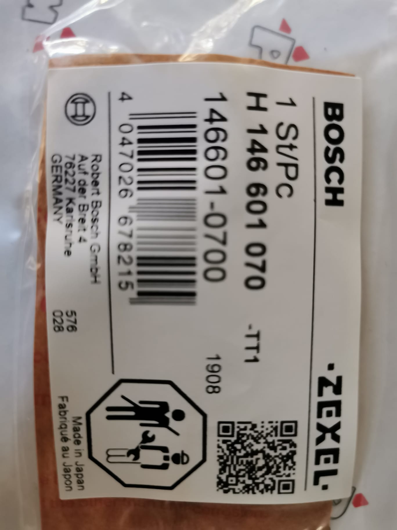 (image for) Genuine Bosch Zexel Diesel Fuel Pump Front Seal – Mitsubishi Pajero Delica 4M40 4D56
